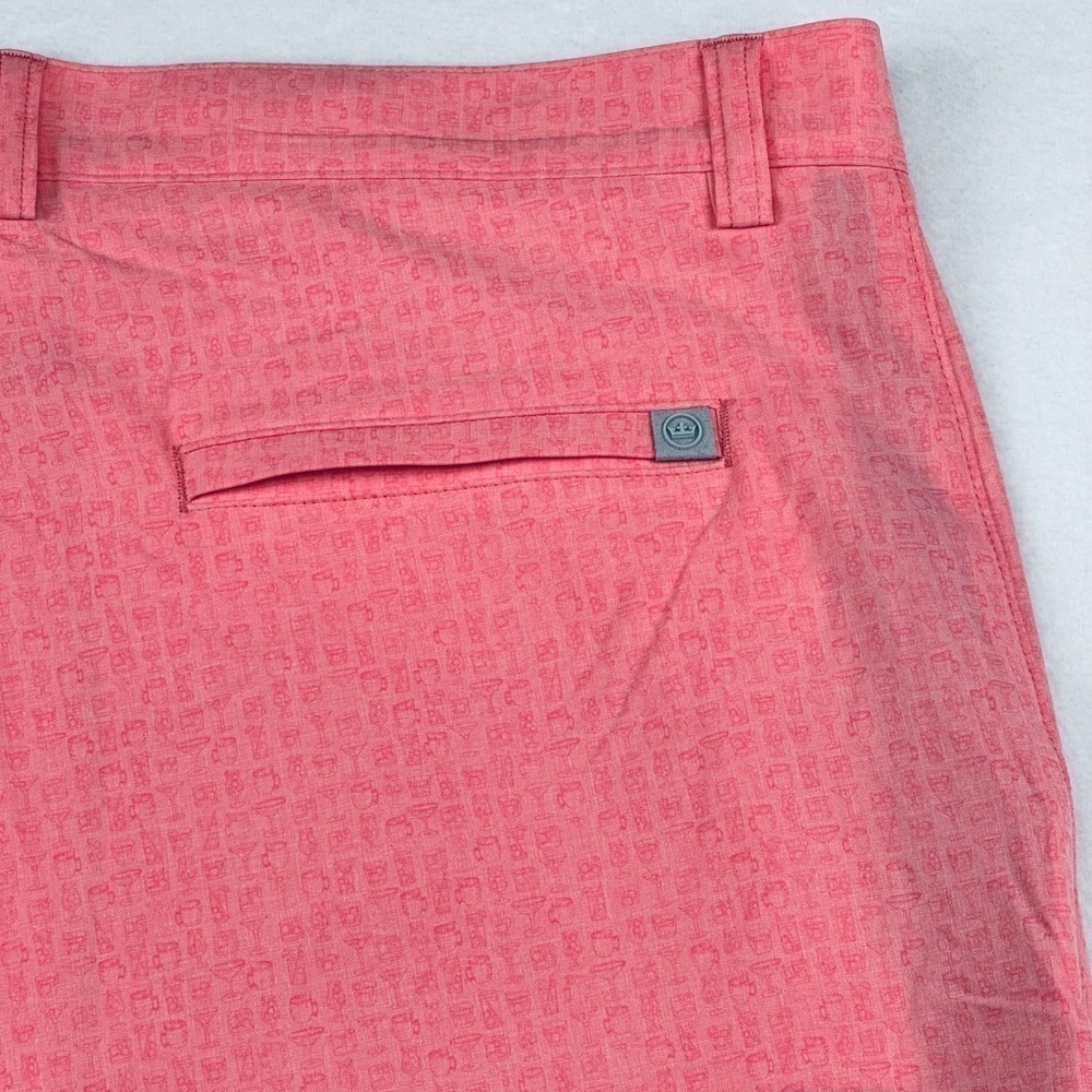 Peter Millar Golf Shorts Men’s 40 Pink Cocktail Shackleford Crown Sports Active - Picture 10 of 13